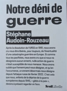 Lire la suite à propos de l’article « Notre déni de guerre »